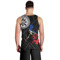 Philippines Strong Men Tank Top Filipino Map Polynesian Tattoo - Polynesian Pride