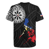 Philippines Strong Rugby Jersey Filipino Map Polynesian Tattoo LT14 - Polynesian Pride
