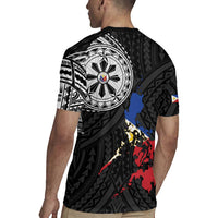 Philippines Strong Rugby Jersey Filipino Map Polynesian Tattoo LT14 - Polynesian Pride