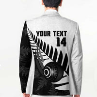 New Zealand Lawn Bowls Custom Blazer Aotearoa Silver Fern - Polynesian Pride