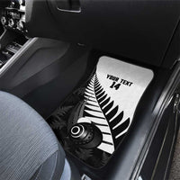 New Zealand Lawn Bowls Custom Car Mats Aotearoa Silver Fern - Polynesian Pride