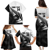 New Zealand Lawn Bowls Custom Family Matching Puletasi and Hawaiian Shirt Aotearoa Silver Fern - Polynesian Pride