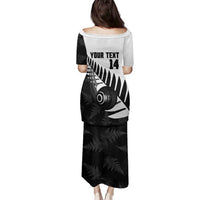 New Zealand Lawn Bowls Custom Family Matching Puletasi and Hawaiian Shirt Aotearoa Silver Fern - Polynesian Pride