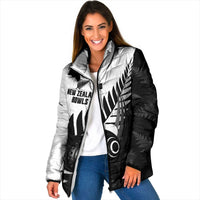 New Zealand Lawn Bowls Custom Padded Jacket Aotearoa Silver Fern - Polynesian Pride
