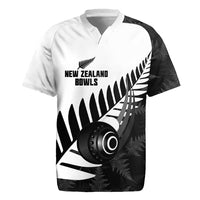 New Zealand Lawn Bowls Custom Rugby Jersey Aotearoa Silver Fern - Polynesian Pride