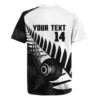 New Zealand Lawn Bowls Custom Rugby Jersey Aotearoa Silver Fern - Polynesian Pride
