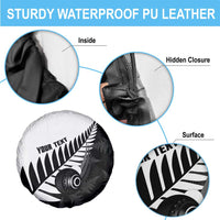 New Zealand Lawn Bowls Custom Spare Tire Cover Aotearoa Silver Fern - Polynesian Pride