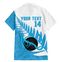 New Zealand Lawn Bowls Prostate Cancer Custom Family Matching Mermaid Dress and Hawaiian Shirt Aotearoa Maori Silver Fern Blue Ribbon LT14 - Polynesian Pride