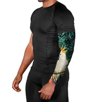 Sulphur-crested Cockatoo New Zealand Arm Sleeves Paua Shell Aotearoa Maori Tropical Flowers - Polynesian Pride