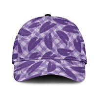 Purple Hawaii Kalo Palaka Motifs Classic Cap Hawaiian Taro Leaves Elegant Vibes