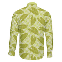 Lime Green Hawaii Kalo Palaka Motifs Family Matching Puletasi and Hawaiian Shirt Hawaiian Taro Leaves Elegant Vibes LT14 - Polynesian Pride