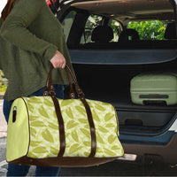 Lime Green Hawaii Kalo Palaka Motifs Travel Bag Hawaiian Taro Leaves Elegant Vibes LT14 - Polynesian Pride