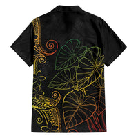 Aloha Hawaii Kalo Family Matching Long Sleeve Bodycon Dress and Hawaiian Shirt Reggae Taro Polynesian Pattern LT14 - Polynesian Pride