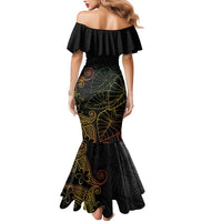 Aloha Hawaii Kalo Family Matching Mermaid Dress and Hawaiian Shirt Reggae Taro Polynesian Pattern - Polynesian Pride