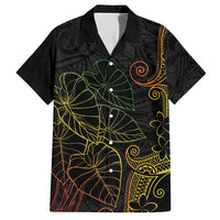 Aloha Hawaii Kalo Hawaiian Shirt Reggae Taro Polynesian Pattern - Polynesian Pride