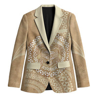 Tonga Ngatu Turtle Blazer Vintage Tongan Tapa Cloth