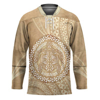 Tonga Ngatu Turtle Hockey Jersey Vintage Tongan Tapa Cloth