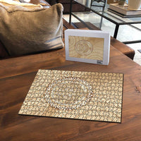 Tonga Ngatu Turtle Puzzle Vintage Tongan Tapa Cloth
