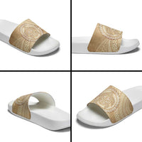 Tonga Ngatu Turtle Slide Sandals Vintage Tongan Tapa Cloth