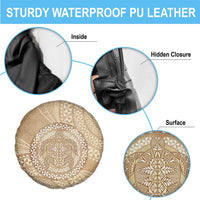 Tonga Ngatu Turtle Spare Tire Cover Vintage Tongan Tapa Cloth