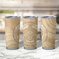 Tonga Ngatu Turtle Tumbler Cup Vintage Tongan Tapa Cloth