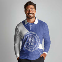 Queen Salote College 100th Anniversary Personalized Long Sleeve Polo Shirt Est 1926 Kolisi Fefine Tongan Ngatu Pattern