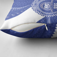 Queen Salote College 100th Anniversary Personalized Pillow Cover Est 1926 Kolisi Fefine Tongan Ngatu Pattern