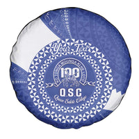 Queen Salote College 100th Anniversary Personalized Spare Tire Cover Est 1926 Kolisi Fefine Tongan Ngatu Pattern