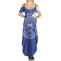 Queen Salote College 100th Anniversary Personalized Summer Maxi Dress Est 1926 Kolisi Fefine Tongan Ngatu Pattern