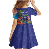 Personalised United States And Cook Islands Family Matching Mermaid Dress and Hawaiian Shirt USA Eagle Mix Polynesian Pattern LT14 - Polynesian Pride