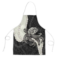 Black Polynesia Tribal Octopus Tattoo Apron Pikake Lei Polynesian Pattern
