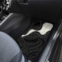 Black Polynesia Tribal Octopus Tattoo Car Mats Pikake Lei Polynesian Pattern