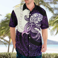 Purple Galaxy Polynesia Tribal Octopus Tattoo Hawaiian Shirt Pikake Lei Polynesian Pattern