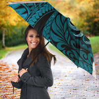 Teal Galaxy Polynesia Tribal Octopus Tattoo Umbrella Pikake Lei Polynesian Pattern