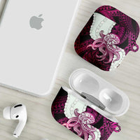 Pink Galaxy Polynesia Tribal Octopus Tattoo AirPods Case Pikake Lei Polynesian Pattern