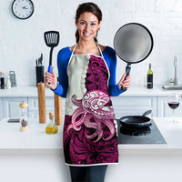 Pink Galaxy Polynesia Tribal Octopus Tattoo Apron Pikake Lei Polynesian Pattern