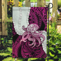 Pink Galaxy Polynesia Tribal Octopus Tattoo Garden Flag Pikake Lei Polynesian Pattern