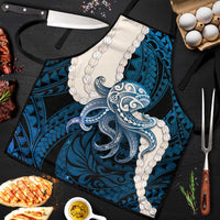 Blue Galaxy Polynesia Tribal Octopus Tattoo Apron Pikake Lei Polynesian Pattern