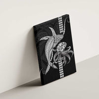 Kanaloa Aloha Hawaii Canvas Wall Art Humpback Whale Octopus Tattoo Kakau Pattern
