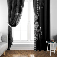 Kanaloa Aloha Hawaii Window Curtain Humpback Whale Octopus Tattoo Kakau Pattern