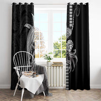 Kanaloa Aloha Hawaii Window Curtain Humpback Whale Octopus Tattoo Kakau Pattern