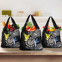 Cook Islands Darts Grocery Bag Kuki Airani Tribal Pattern