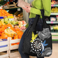 Cook Islands Darts Grocery Bag Kuki Airani Tribal Pattern