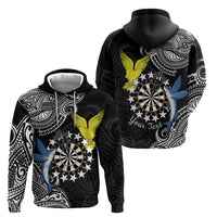 Personalised Cook Islands Darts Hoodie Kuki Airani Tribal Pattern