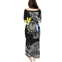 Personalised Cook Islands Darts Puletasi Kuki Airani Tribal Pattern LT14 - Polynesian Pride