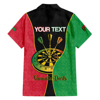 Personalised Vanuatu Darts Family Matching Summer Maxi Dress and Hawaiian Shirt Happiness Is A Tight Threesome Sand Drawing Art LT14 - Polynesian Pride