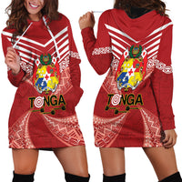 Tonga Darts Hoodie Dress Tongan Ngatu Pattern