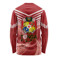 Tonga Darts Long Sleeve Shirt Tongan Ngatu Pattern