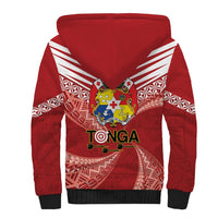 Tonga Darts Sherpa Hoodie Tongan Ngatu Pattern LT14 - Polynesian Pride
