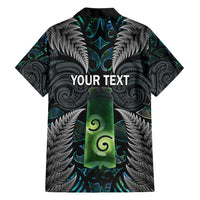 Personalised New Zealand Toki Hawaiian Shirt Silver Fern Mix Aotearoa Maori Pattern